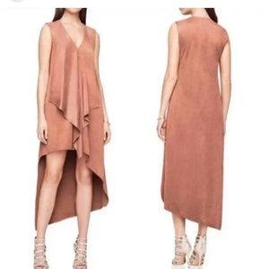 BCBG Maxazria suede high low dress- size M